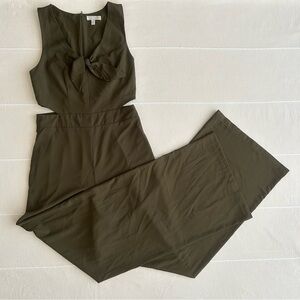 GBX Olive Sleeveless, waist cut out Jumpsuit - Small GUC
